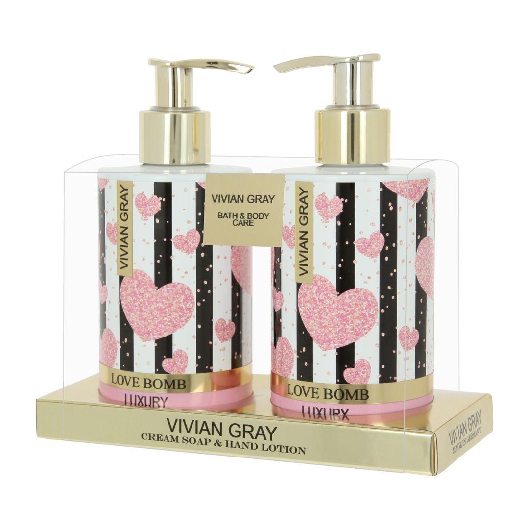 Vivian Gray Set Soap & Hand Lotion 250ml Love Bomb