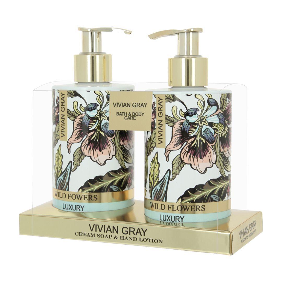 Vivian Gray Set Soap & Hand Lotion 250ml Wild Flowers