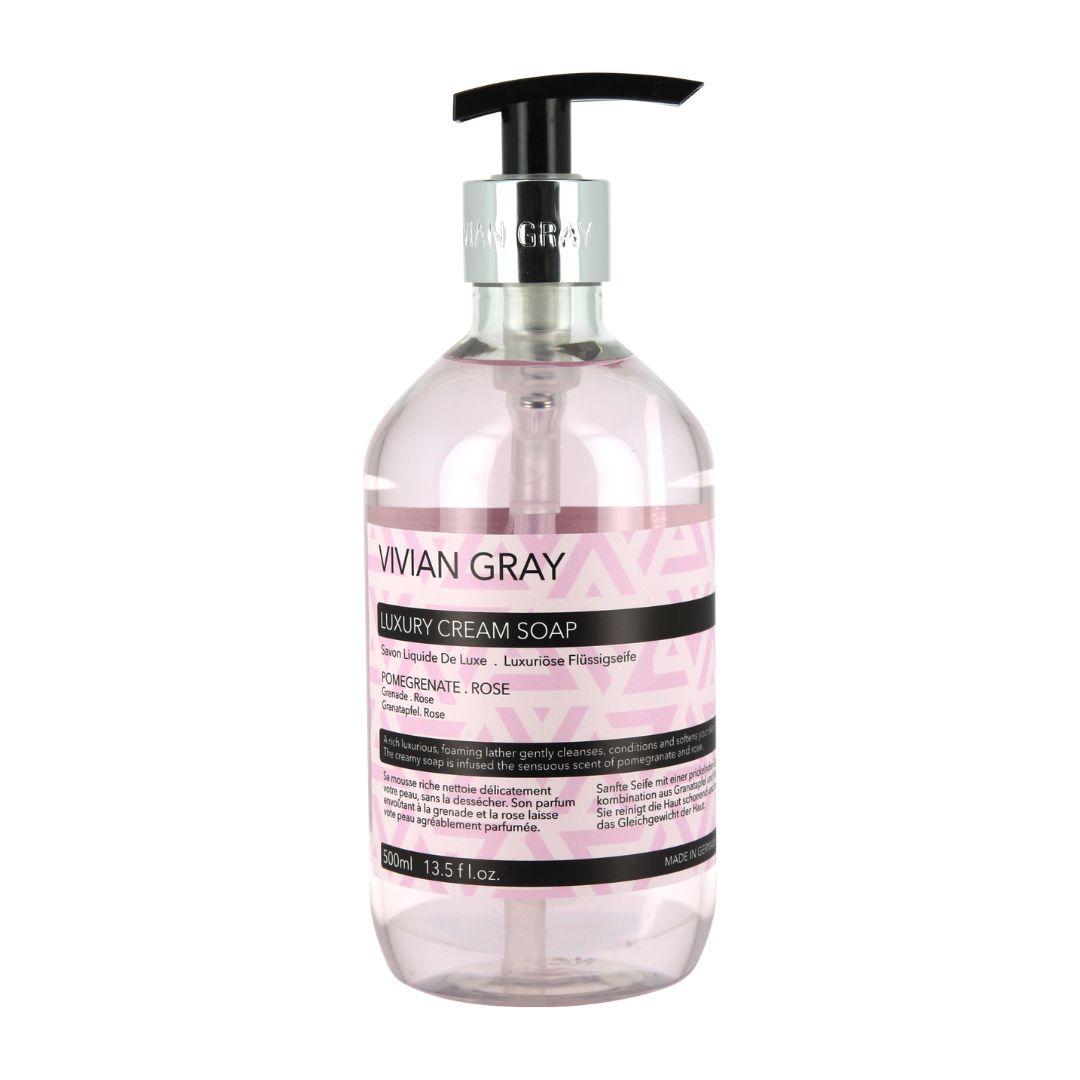 Vivian Gray Cream Soap 500ml Pomegranate & Rose