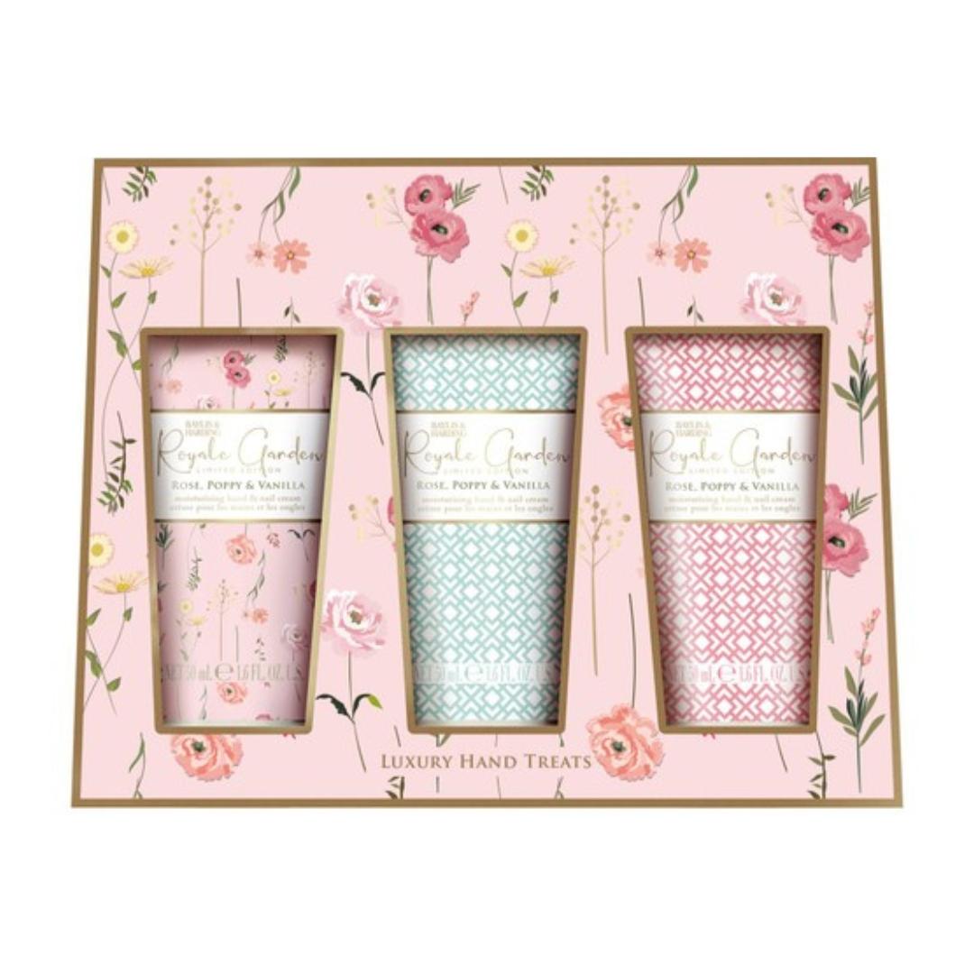 Royale Garden Rose, Poppy & Vanilla Luxury Hand Treats Gift Set