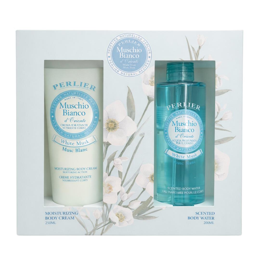 Gift Set - White Musk Body water 200ml + Body cream 250ml