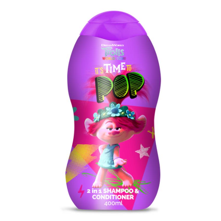 Dreamworks Trolls It�s Time To Pop 2in1 Shampoo & Conditioner 400ml